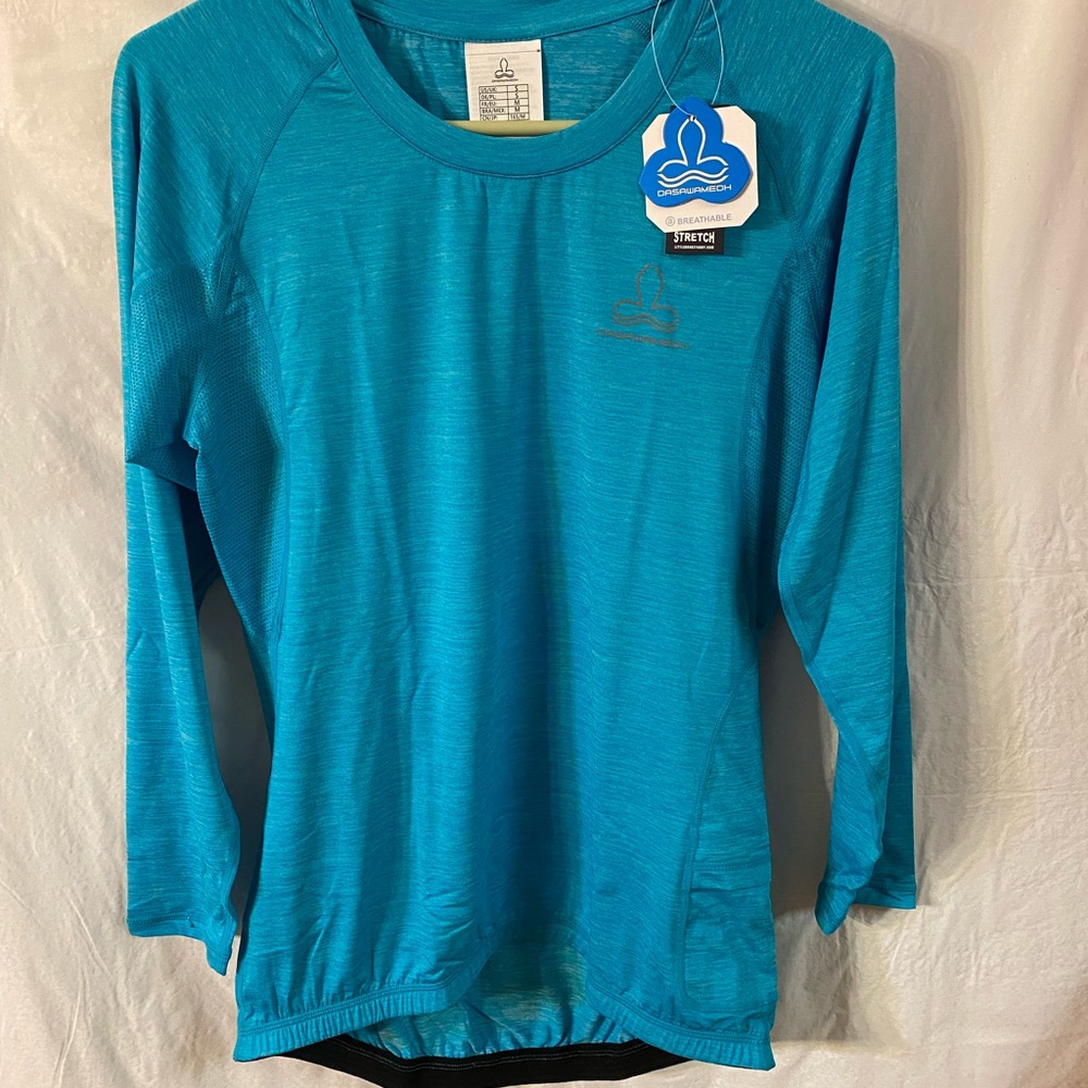 Blue quick dry active long sleeve